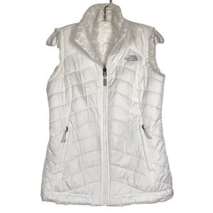 White reversible NorthFace vest